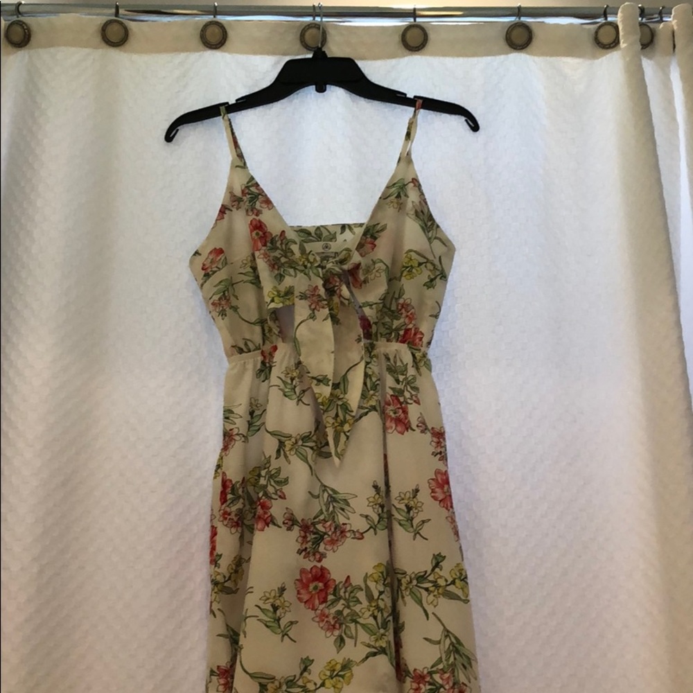 White floral dress